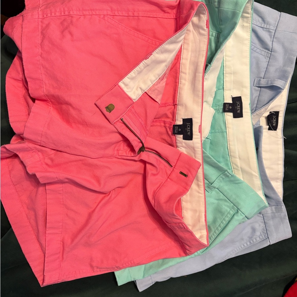 J. Crew Women's Shorts - Pink, Mint, Light Blue